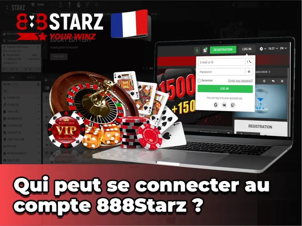 Qui peut se connecter au compte 888Starz ?